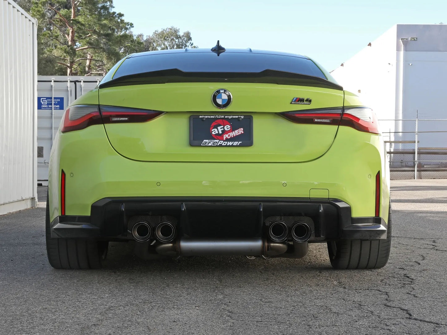 aFe MACH Force-Xp 3 IN to 2-1/2 IN 304 Stainless Steel Cat-Back Exhaust w/ Carbon Fiber Tip - 2020-2024 BMW M3/M4
