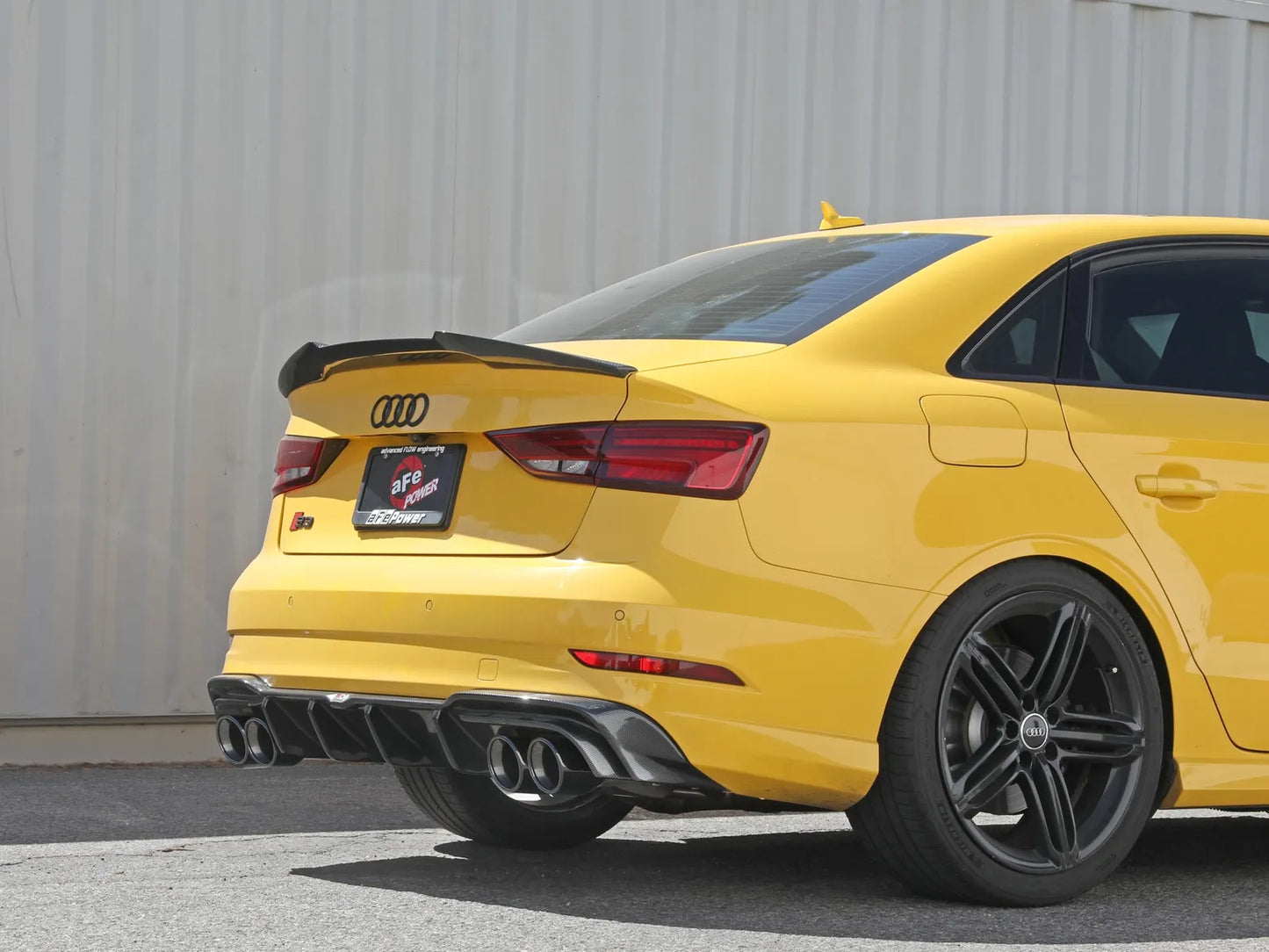aFe MACH Force-Xp 3 IN to 2-1/2 IN 304 Stainless Steel Cat-Back Exhaust System w/ Black Tip - 2015-2020 Audi S3