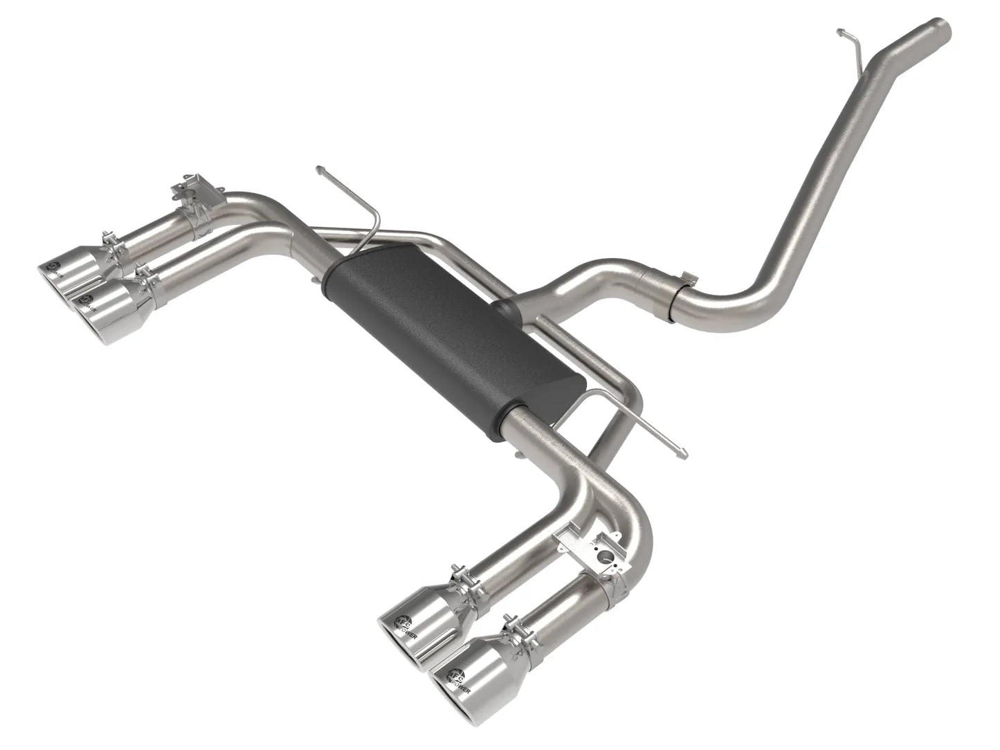 aFe MACH Force-Xp 3 IN to 2-1/2 IN 304 Stainless Steel Cat-Back Exhaust System w/ Polished Tip - 2015-2020 Audi S3