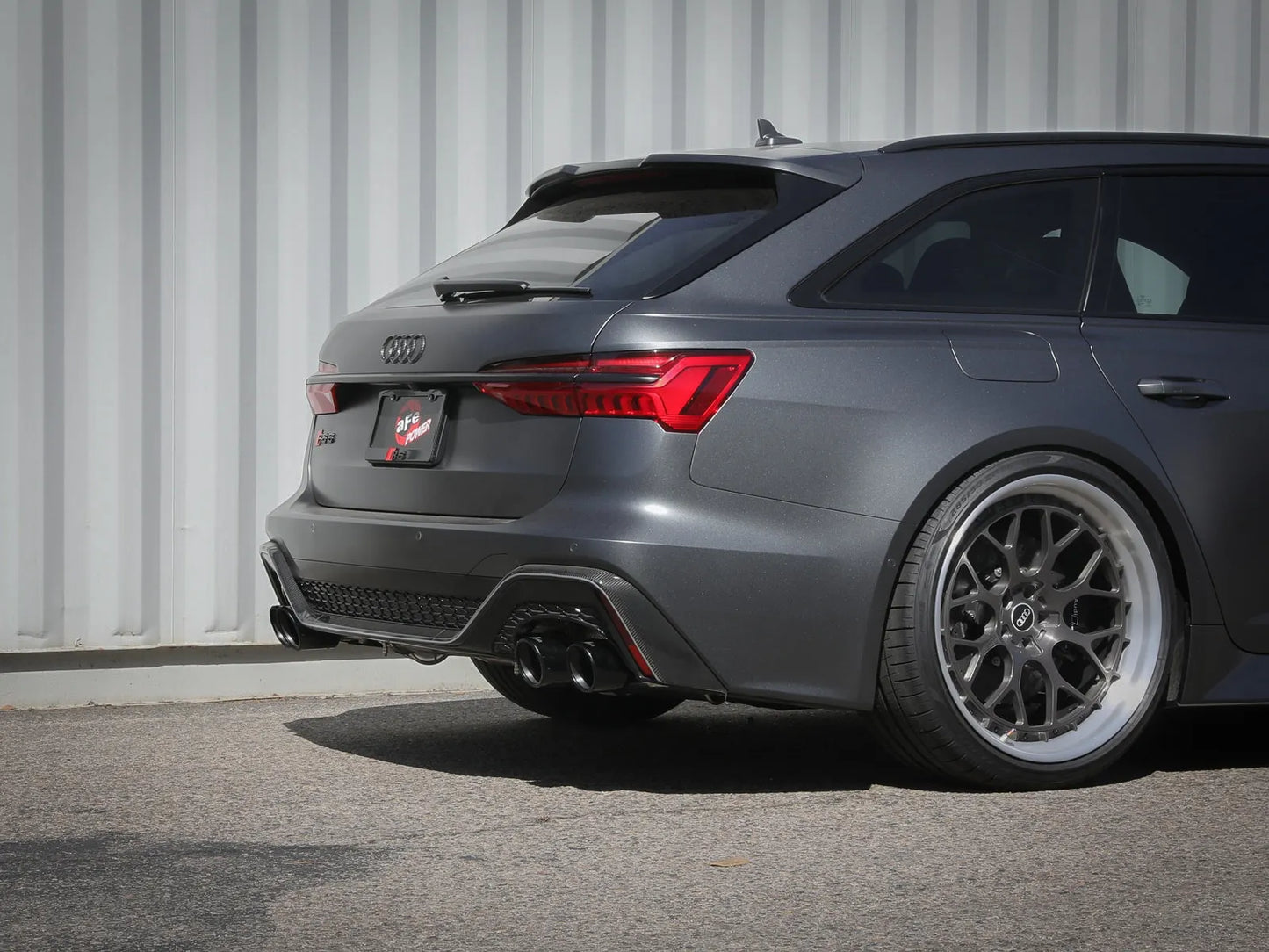 aFe MACH Force-Xp 3 IN to 2-1/2 IN 304 Stainless Steel Cat-Back Exhaust w/ Black Tip - 2020-2024 Audi RS6 Avant