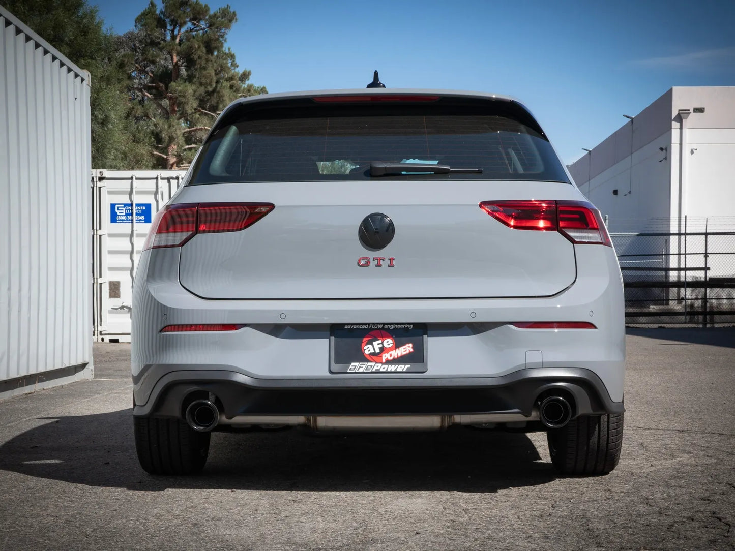 aFe Gemini XV 3 IN to 2-1/2 IN 304 Stainless Steel Cat-Back Exhaust System w/ Cut-Out Black - 2022-2024 VW Golf GTI