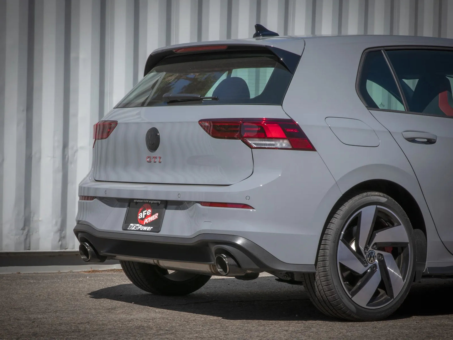 aFe Gemini XV 3 IN to 2-1/2 IN 304 Stainless Steel Cat-Back Exhaust System w/ Cut-Out Carbon Fiber - 2022-2024 VW Golf GTI