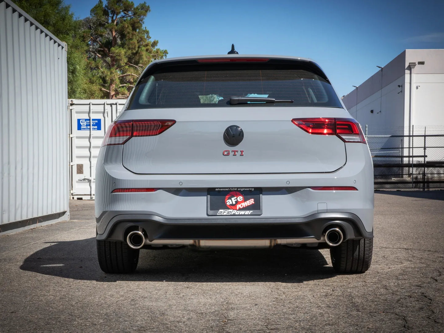 aFe Gemini XV 3 IN to 2-1/2 IN 304 Stainless Steel Cat-Back Exhaust System w/ Cut-Out Polished - 2022-2024 VW Golf GTI