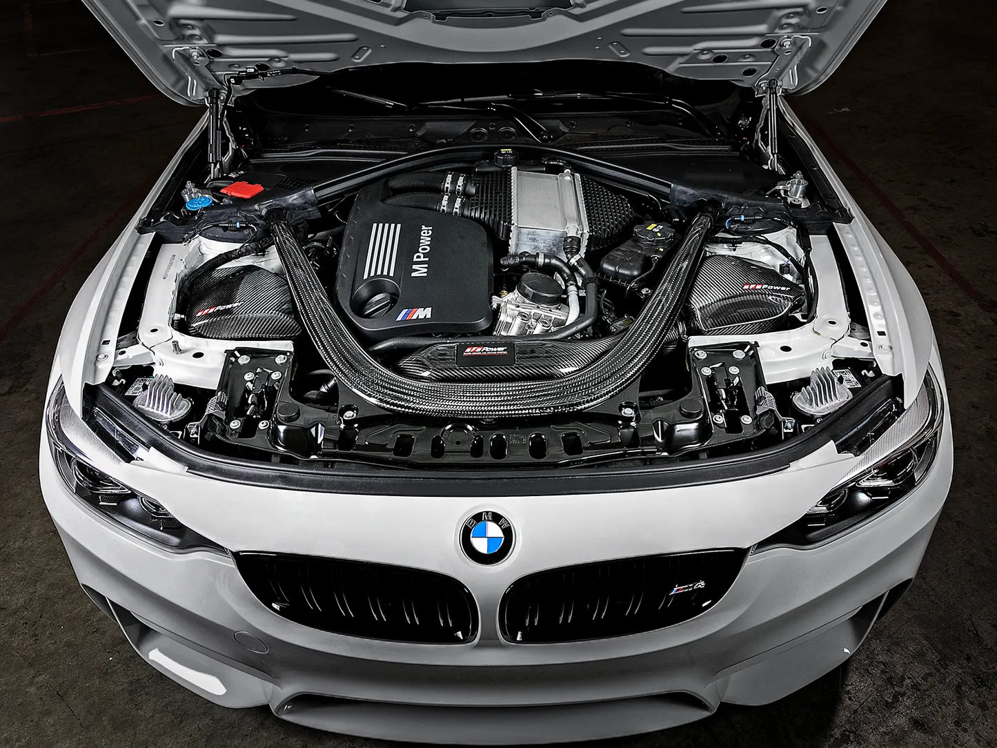 aFe Black Series Momentum Carbon Fiber Cold Air Intake System w/Pro 5R Filter Media - 2015-2020 BMW M3/M4 - 2019-2021 BMW M2 Competition