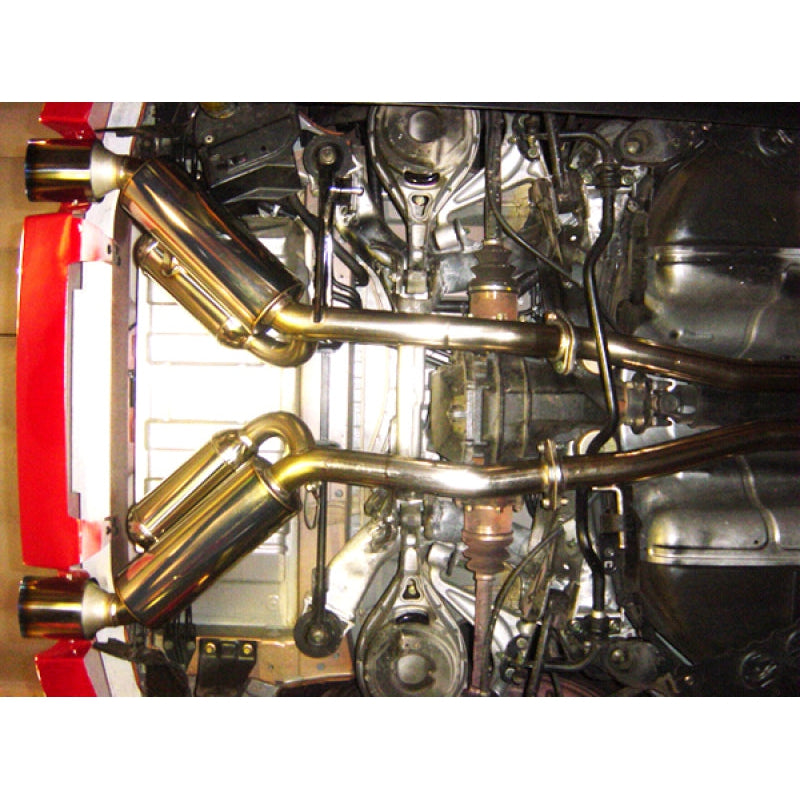 HKS Dual Hi-Power Titanium Tip Catback Exhaust - 2003-2007 Nissan 350Z
