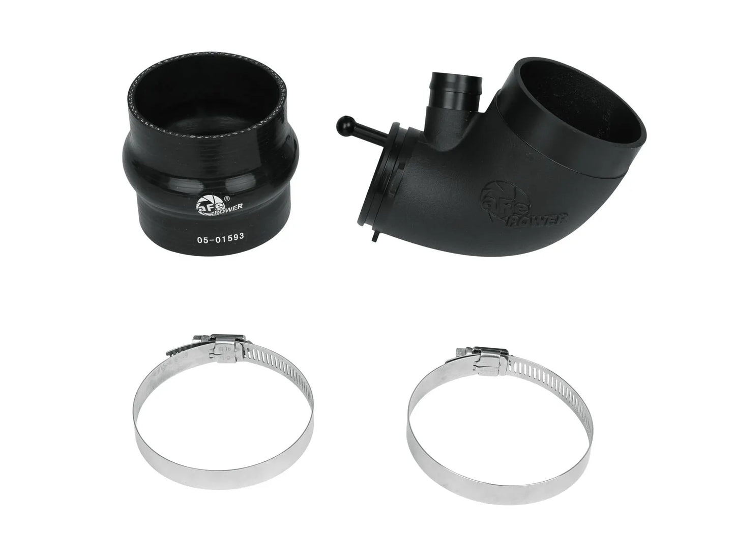 aFe aFe POWER Turbo Inlet Pipe Black - 2015-2021 VW Golf R/GTI - 2015-2020 Audi A3/S3