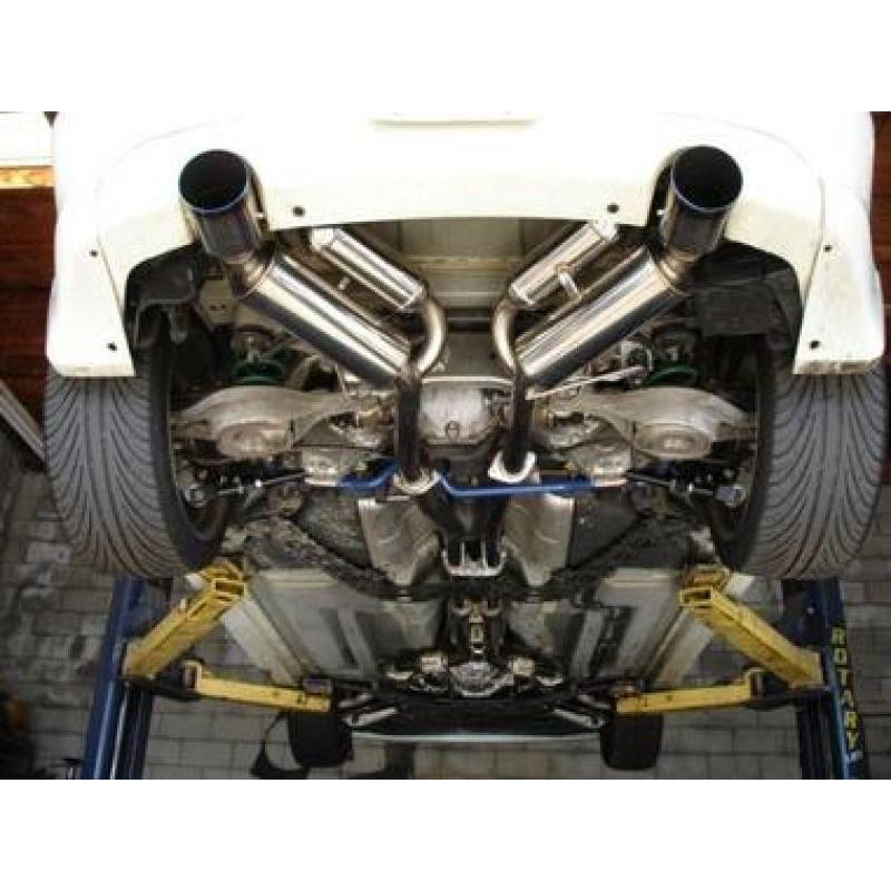 HKS Dual Hi-Power Titanium Tip Catback Exhaust - 2003-2006 Infiniti G35