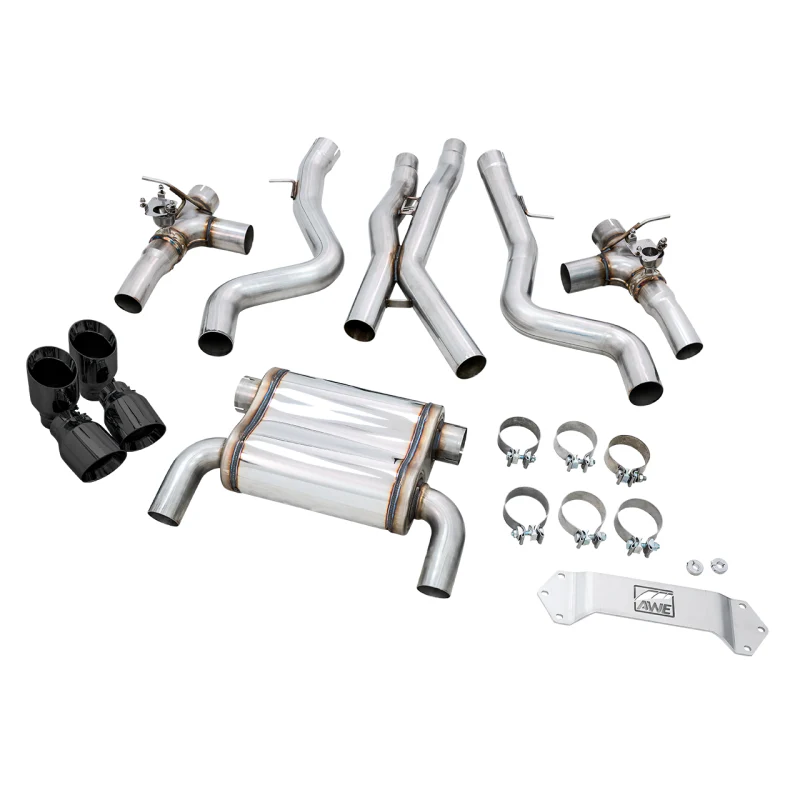AWE Tuning SwitchPath Catback Exhaust With Diamond Black Tips - BMW 2015-2020 F8X M3/M4 - STREETUNED