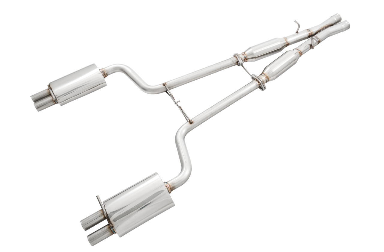 AWE Tuning Touring Edition Exhaust With Polished Silver Tips - 2006-2008 Audi B7 S4 - STREETUNED