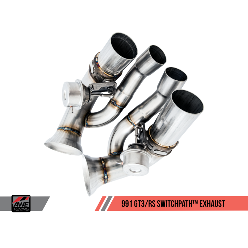 AWE Tuning SwitchPath Conversion Kit (Requires AWE Tuning Center Muffler) - 2010-2019 Porsche 991 GT3/GT3RS - STREETUNED