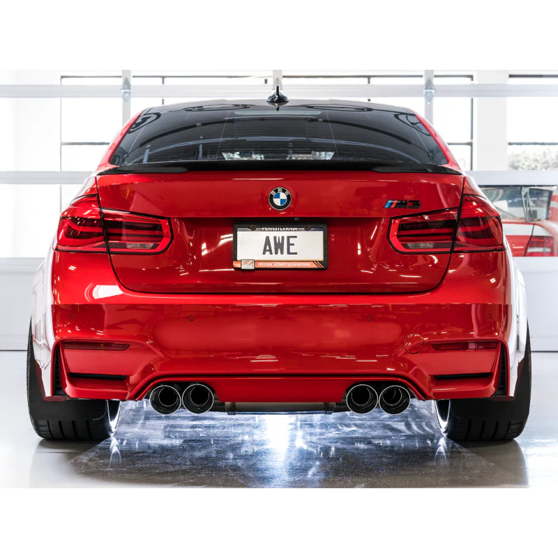 AWE Tuning SwitchPath Catback Exhaust With Chrome Silver Tips For BMW 2015-2020 F8X M3/M4 - STREETUNED