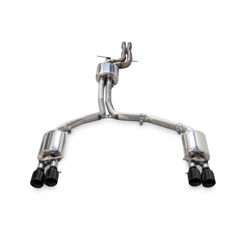 AWE Tuning Audi C7.5 A6 3.0T Touring Edition Exhaust - Quad Outlet Diamond Black Tips - STREETUNED