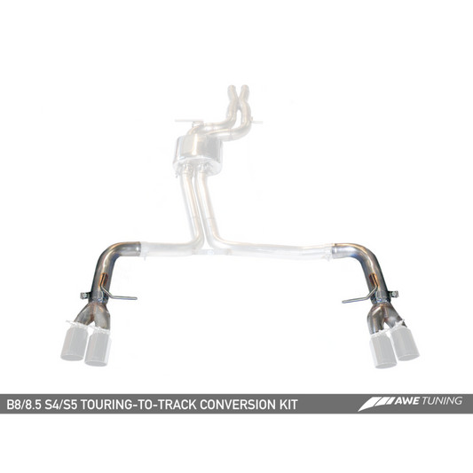 AWE Tuning Audi B8 S4/S5 Track Edition Conversion Kit for 90mm Tips - STREETUNED