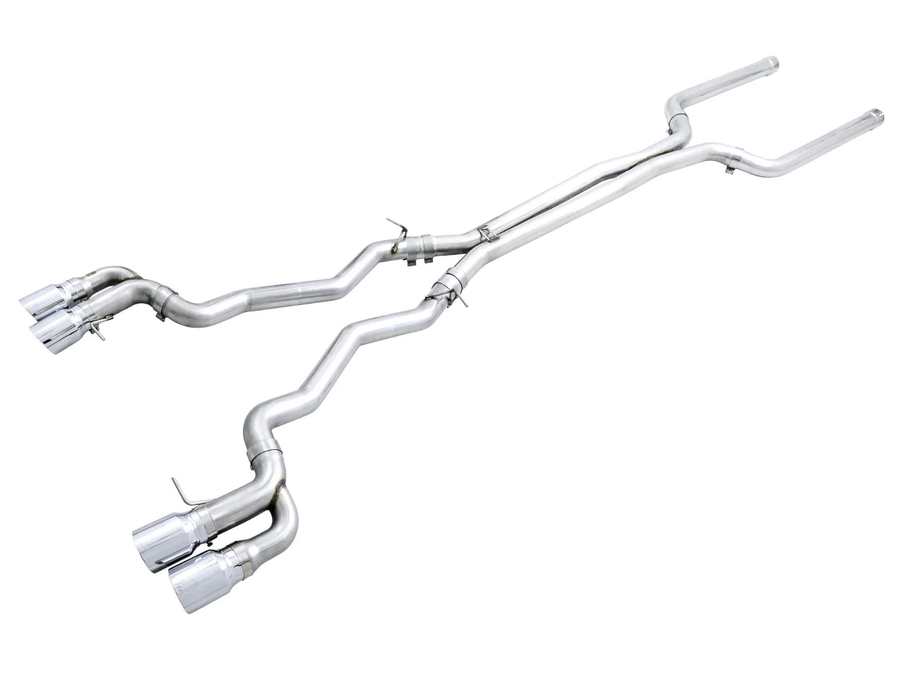 AWE Tuning Track Edition Catback Exhaust With Chrome Silver Tips - 2018-2023 F90 BMW M5 - STREETUNED