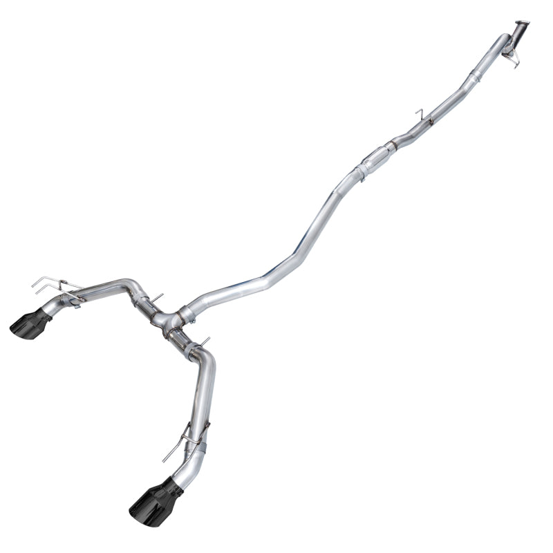 AWE Tuning Track Edition Catback Exhaust with Dual Diamond Black Tips - 2022-2024 Honda Civic Si FE1 FWD - STREETUNED