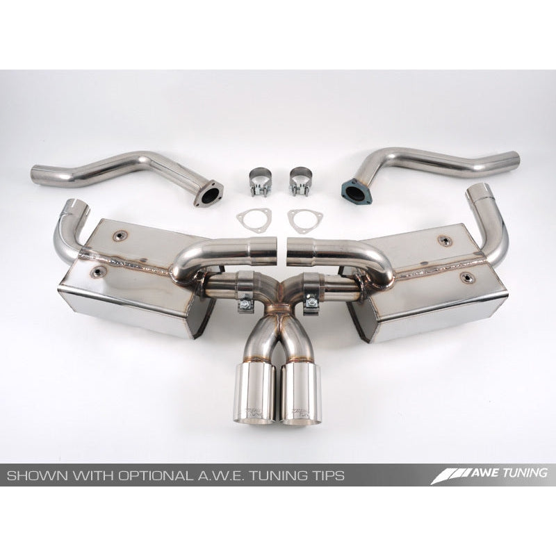 AWE Tuning Performance Muffler - 2009-2012 Porsche 987 Cayman/Cayman S/Boxster - STREETUNED