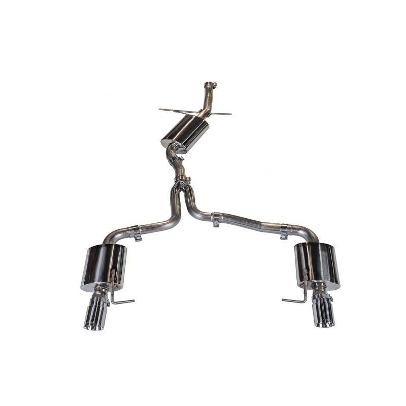AWE Tuning Audi 8R Q5 2.0T Touring Edition Exhaust - Polished Silver Tips - STREETUNED