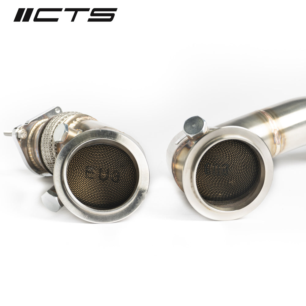 CTS Turbo 3" Stainless Steel High-Flow Cats - 2015-2021 BMW S55 F80/F82/F87 M3/M4/M2 Competition - STREETUNED