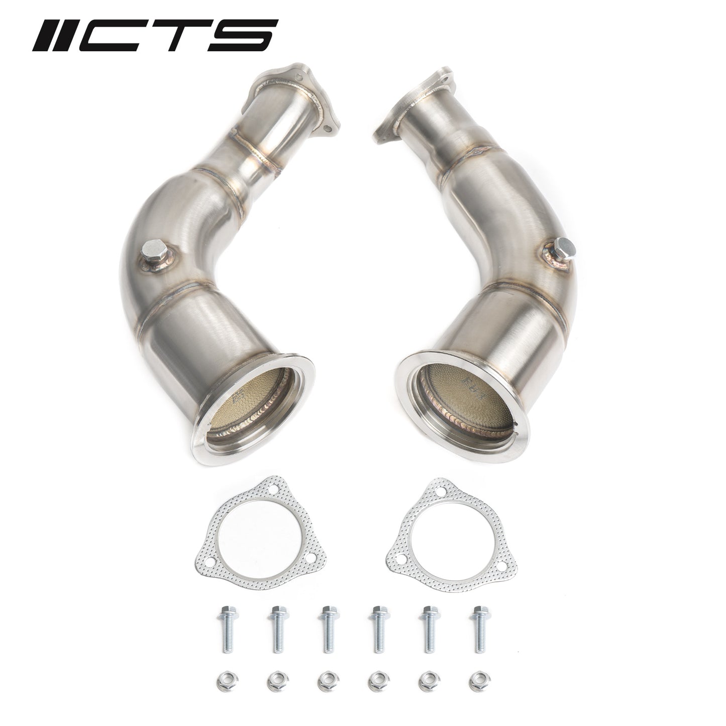 CTS Turbo High-Flow Catted Downpipe - 2018+ Audi B9 RS5 - STREETUNED