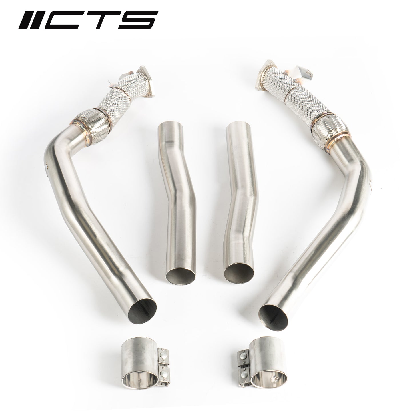 CTS Turbo Resonator Delete Midpipe - 2020-2024 Audi C8 RS6/RS7 4.0T - STREETUNED