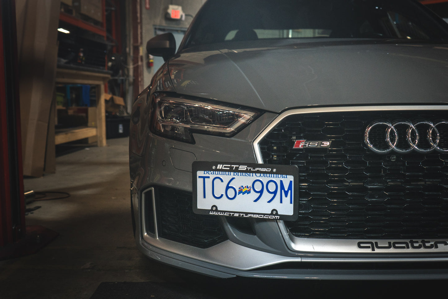 CTS Turbo License Plate Relocate Kit - 2018+ Audi 8V/8Y RS3/Audi 8S TTRS 2.5T EVO - STREETUNED