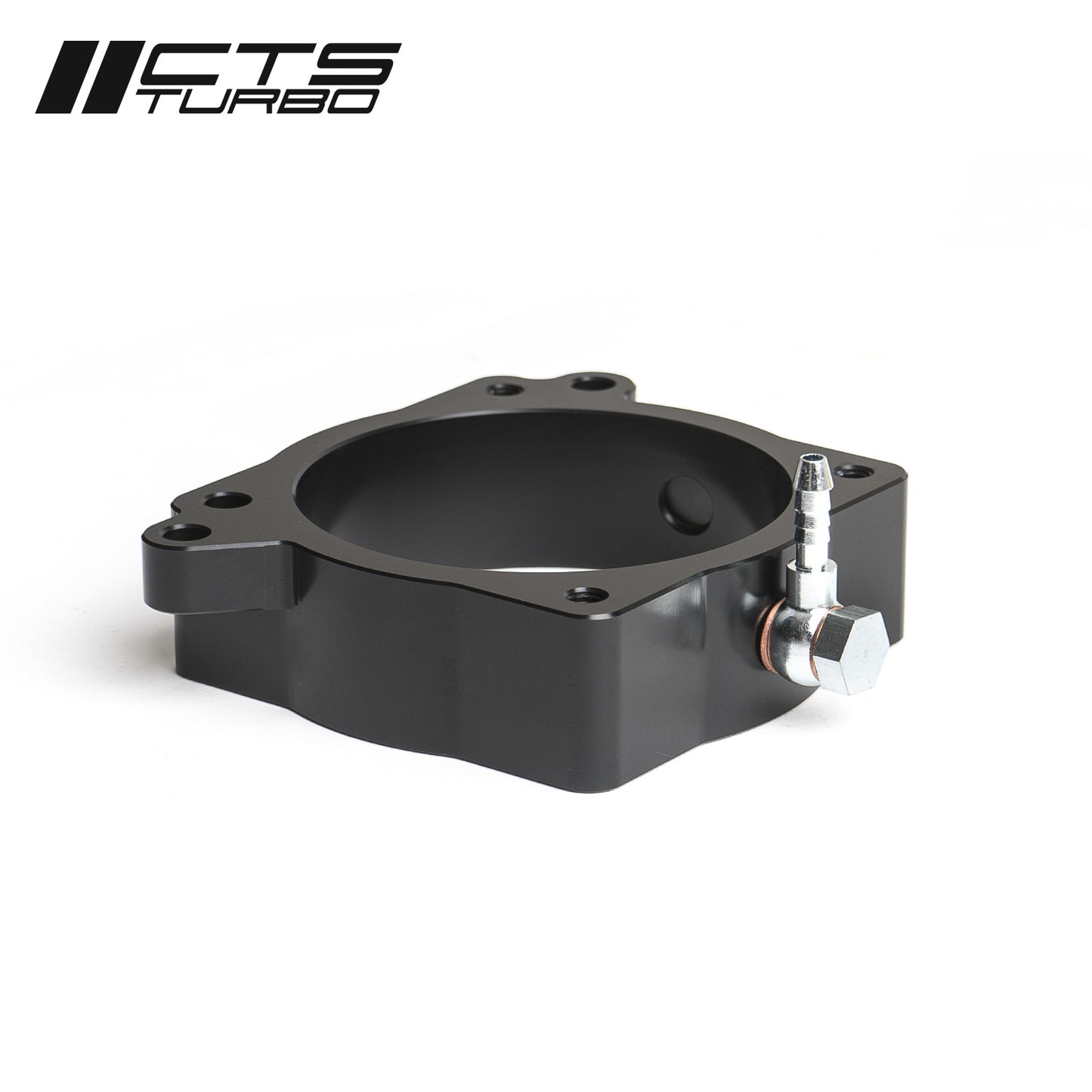 CTS Turbo Throttle Body Spacer with Boost Tap and Meth Injection Port - 2018+ Audi 8V/8Y RS3/Audi 8S TTRS 2.5T EVO - STREETUNED