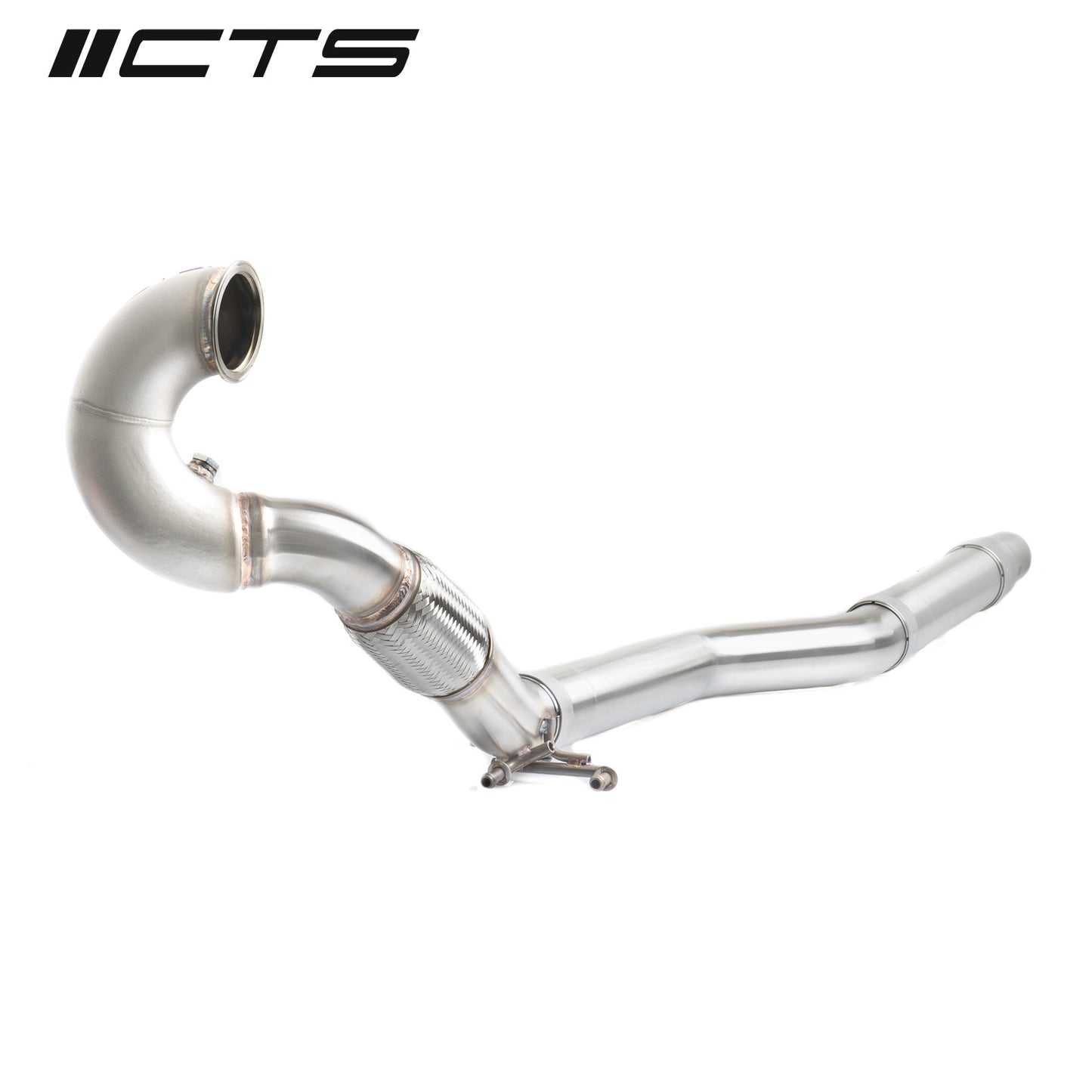 CTS Turbo Race Catless Downpipe - 2015-2020 Volkswagen MK7/MK7.5 Golf AWD/Golf R and Audi/A3/S3/TT/TT-S Quattro - STREETUNED
