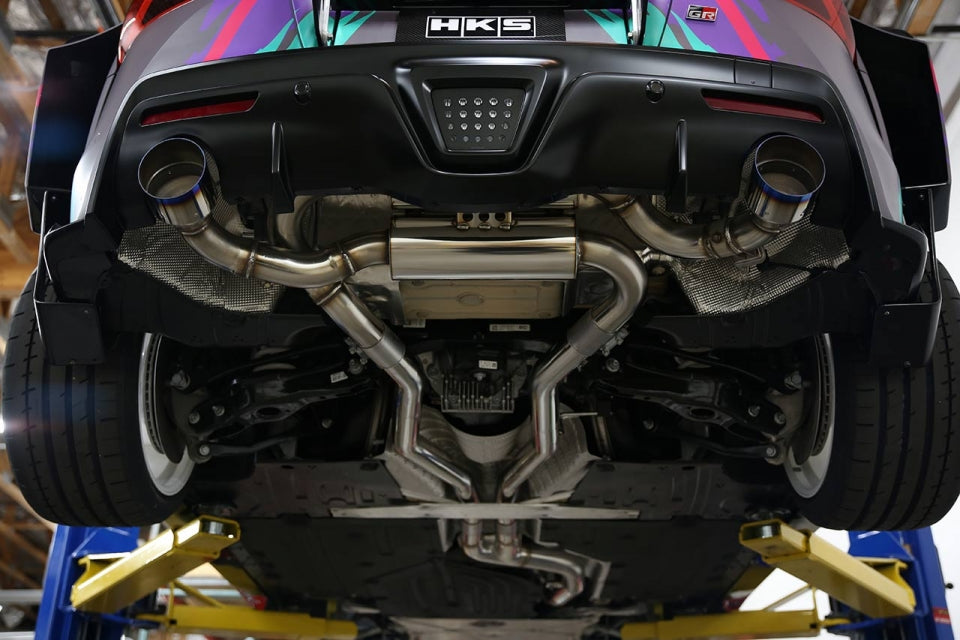 HKS Dual Muffler Exhaust - 2019-2024 Toyota GR Supra W/O OPF