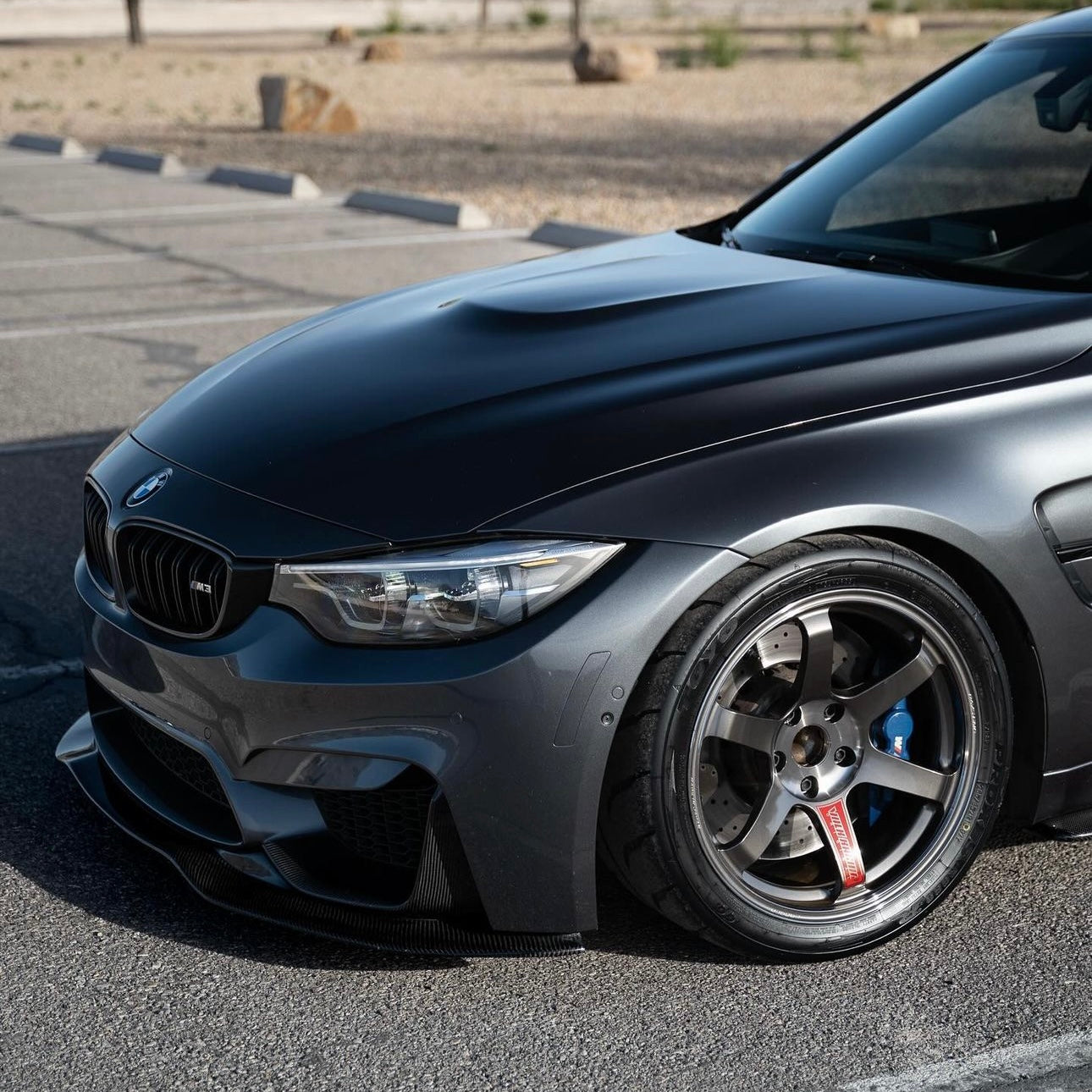 V Style Carbon Fiber Front Lip - 2015-2020 BMW F80 M3/F82 M4 - STREETUNED