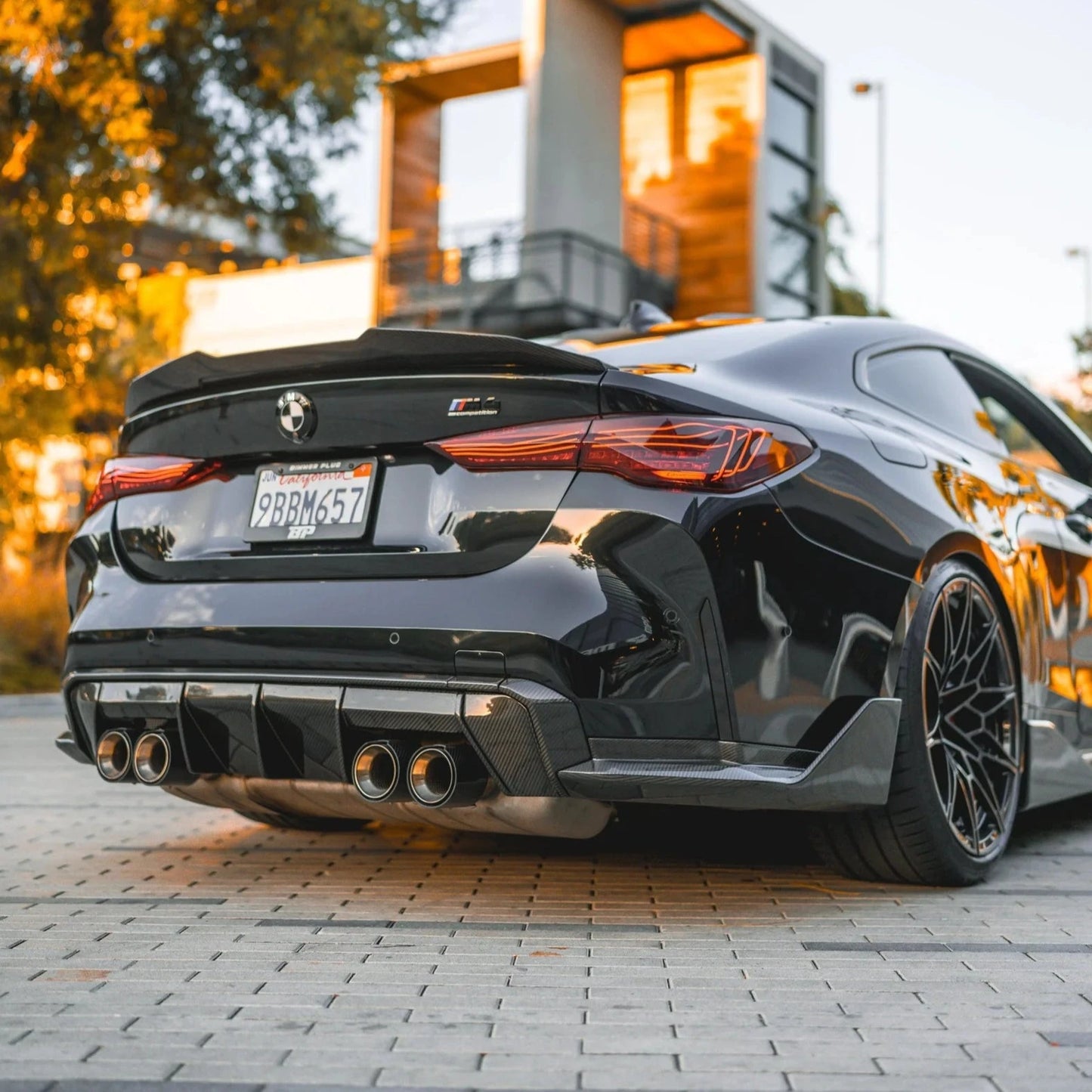 M-Performance Style Carbon Fiber Rear Diffuser - 2021+ BMW G80 M3/G82 M4 - STREETUNED