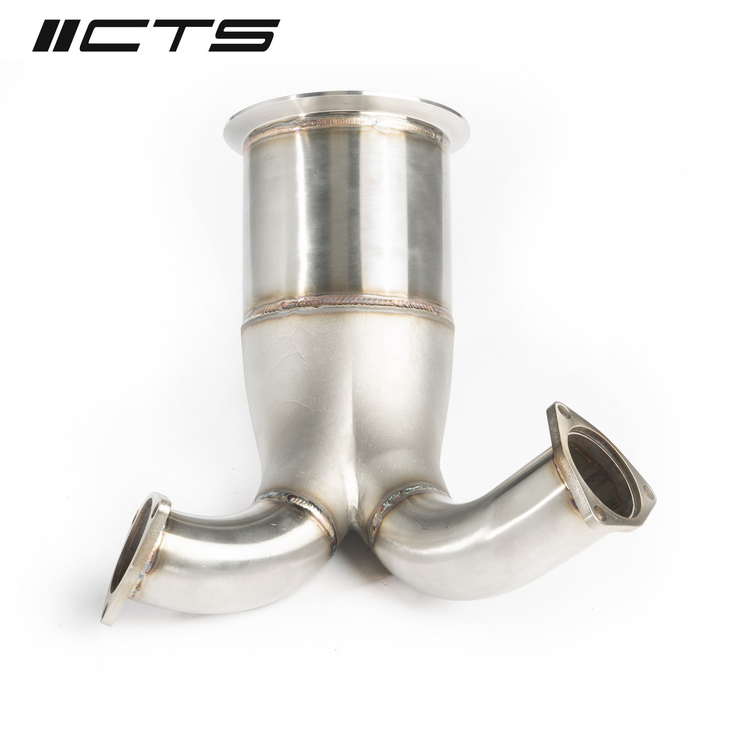 CTS Turbo High-Flow Cat Downpipe - 2018+ B9 Audi S4/S5 V6T 3.0T (EA839) - STREETUNED