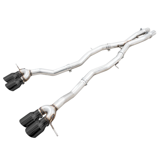 AWE Tuning Track Edition Catback Exhaust with Diamond Black Tips - 2021-2024 BMW G80 M3/G82 M4 - STREETUNED