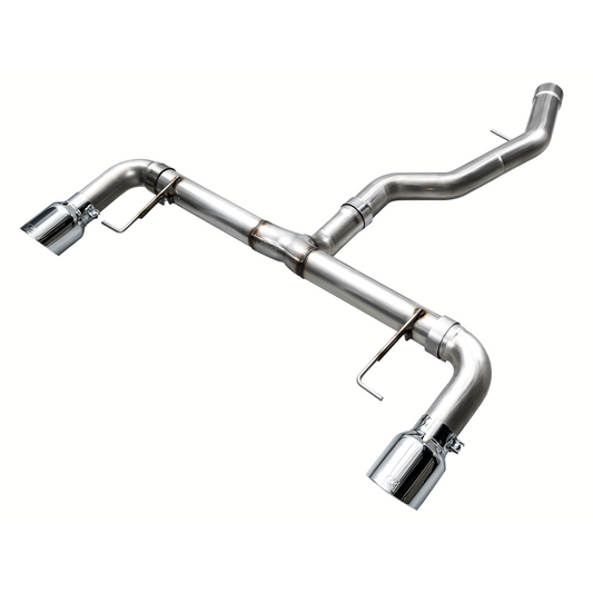 AWE Tuning Track Edition Axleback Exhaust with Chrome Silver Tips - 2019-2024 BMW G2X 330i / 2021-2024 BMW G2X 430i Base - STREETUNED