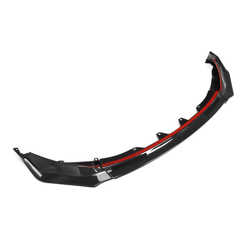 V Style Carbon Fiber Front Lip - 2021+ BMW G80 M3/G82 M4 - STREETUNED