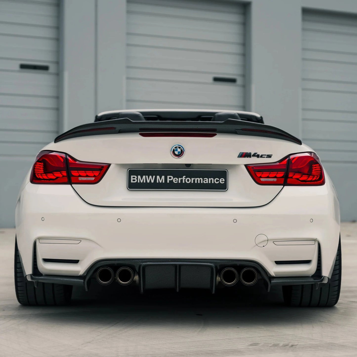V Style Carbon Fiber Rear Diffuser - 2015-2020 BMW F80 M3/F82 M4 - STREETUNED