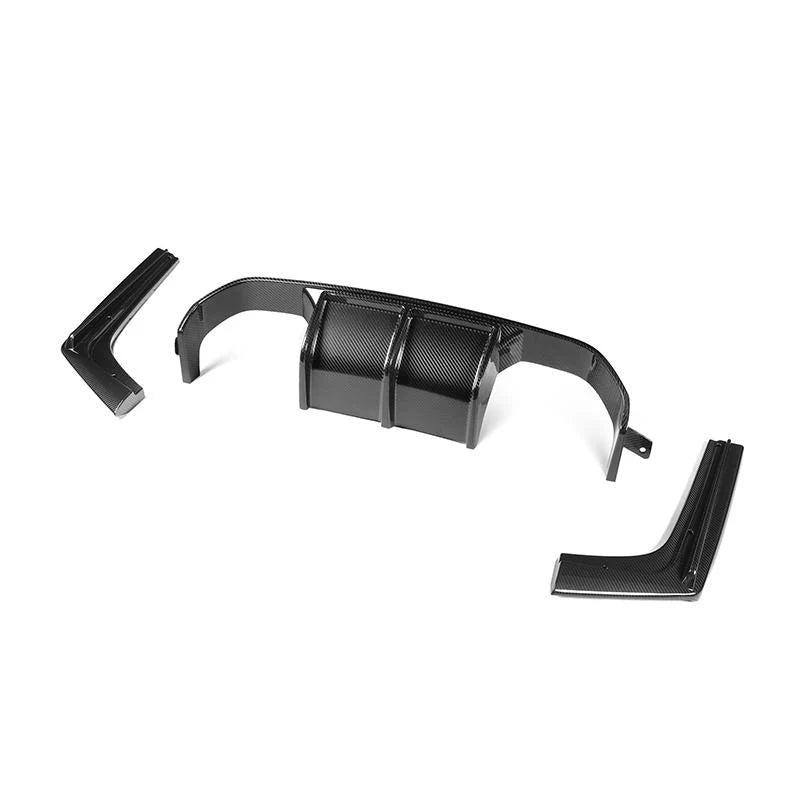 V Style Carbon Fiber Rear Diffuser - 2015-2020 BMW F80 M3/F82 M4 - STREETUNED
