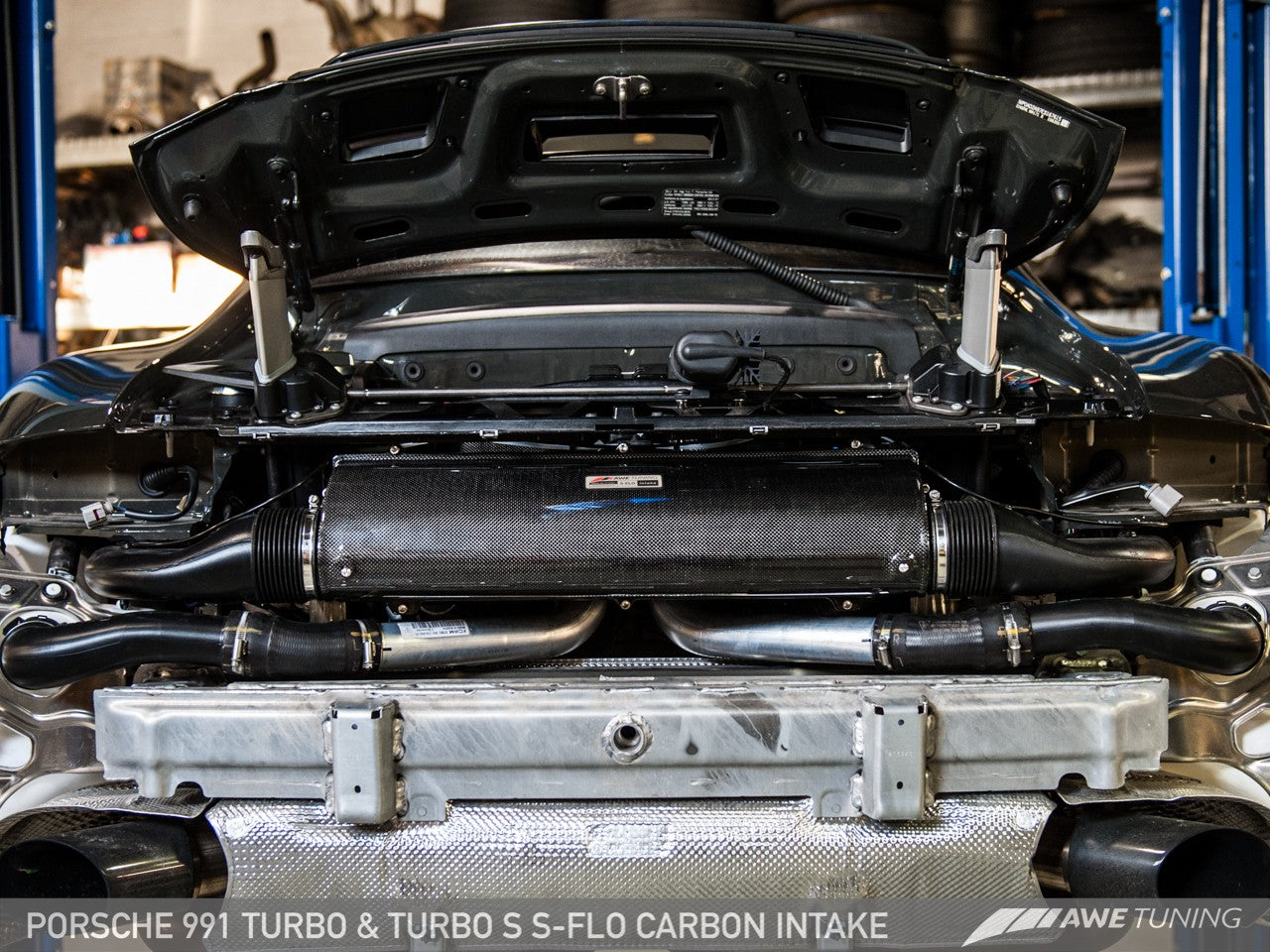 AWE Tuning S-FLO Carbon Intake - 2014-2019 Porsche 991 (991.2) Turbo and Turbo S - STREETUNED