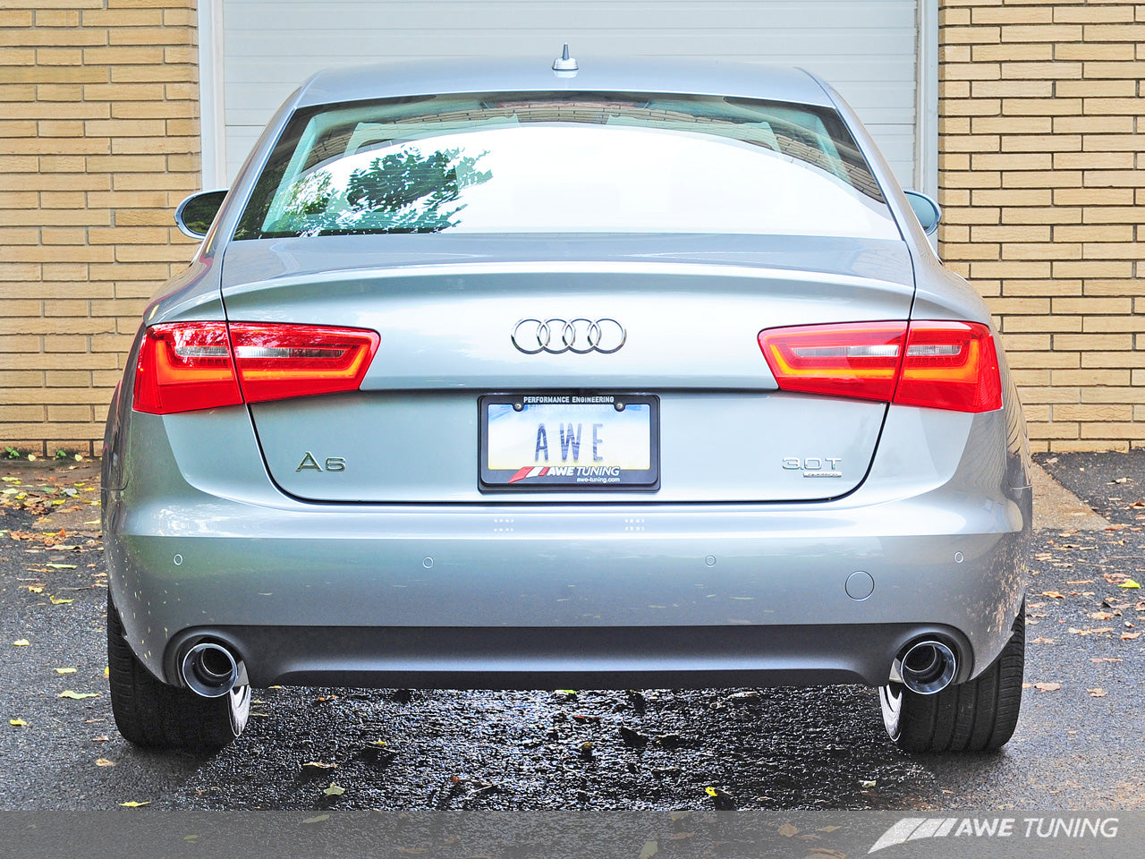 AWE Tuning Touring Edition Exhaust With Dual Outlet Chrome Silver Tips - 2012-2015 Audi C7 A6 3.0T - STREETUNED