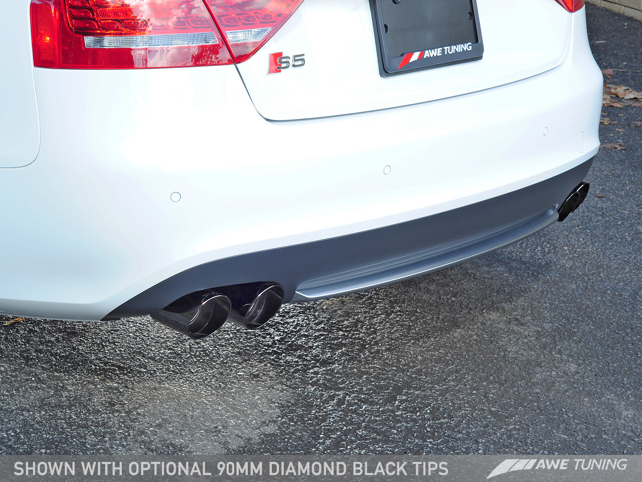 AWE Tuning Touring Edition Exhaust System With Diamond Black Tips (90mm) - 2013-2017 Audi B8.5 S5 3.0T - STREETUNED