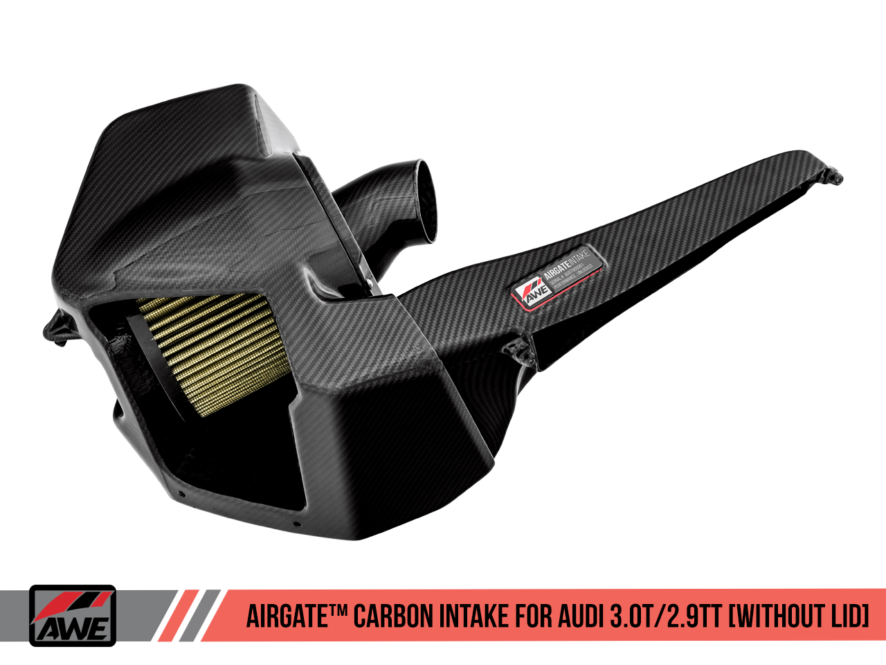 AWE Tuning Carbon Fiber AirGate Intake w/ Lid - 2018-2023 Audi B9/B9.5 S4/S5/RS5 3.0T - STREETUNED