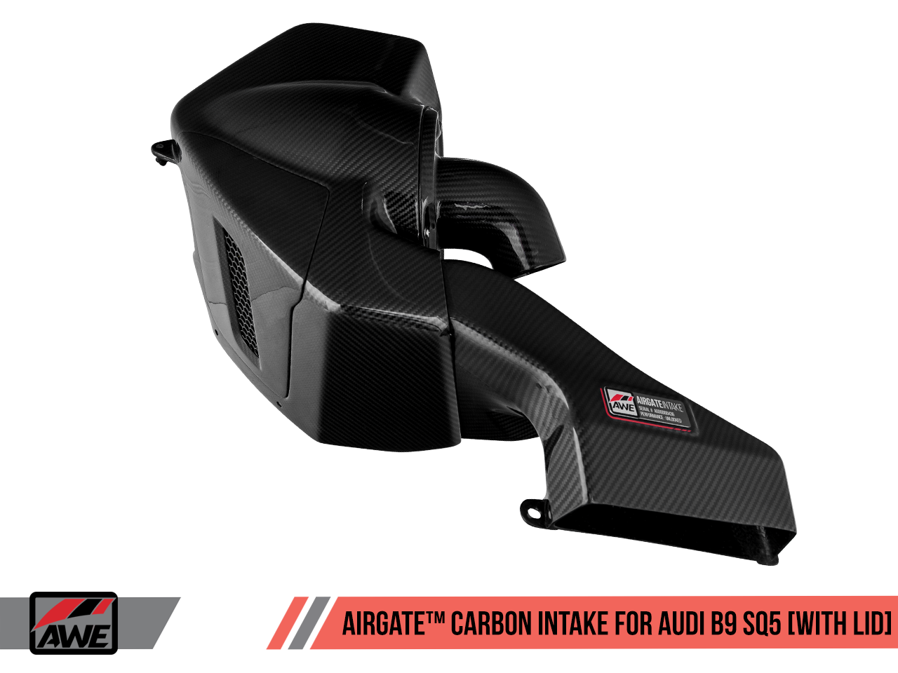 AWE Tuning AirGate Carbon Fiber Intake w/ Lid - 2018-2023 Audi B9 SQ5 3.0T - STREETUNED