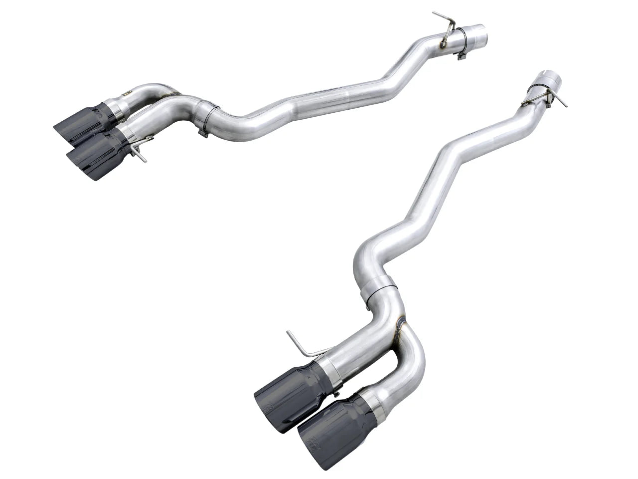 AWE Tuning Track Edition Axle-Back Exhaust With Black Diamond Tips - 2018-2023 BMW F90 M5 - STREETUNED