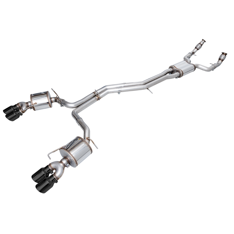 AWE Tuning 19-23 Audi C8 S6/S7 2.9T V6 AWD Touring Edition Exhaust - Diamond Black Tips - STREETUNED