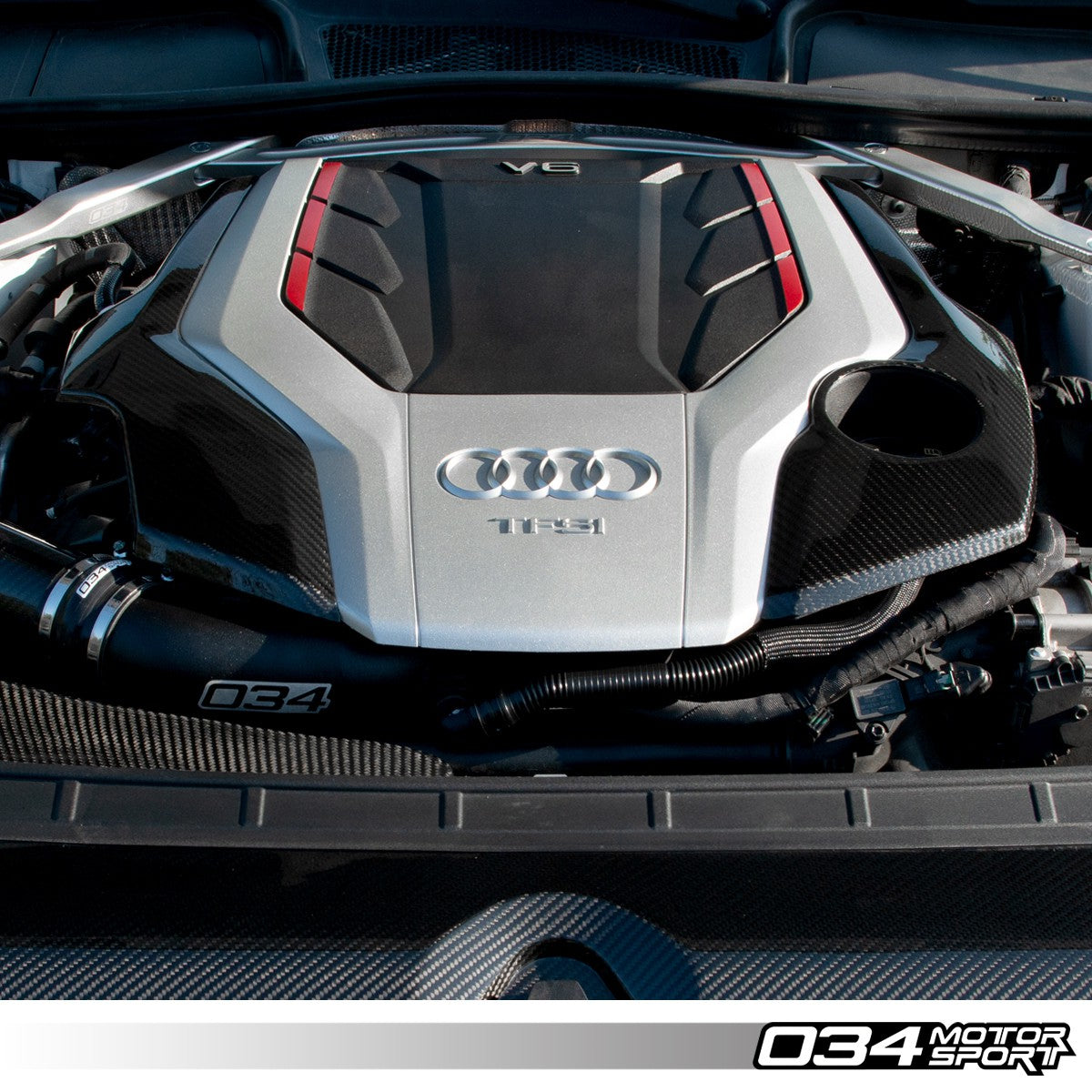 034 Motorsport Carbon Fiber Engine Cover, B9 S4/S5 - T1 Motorsports