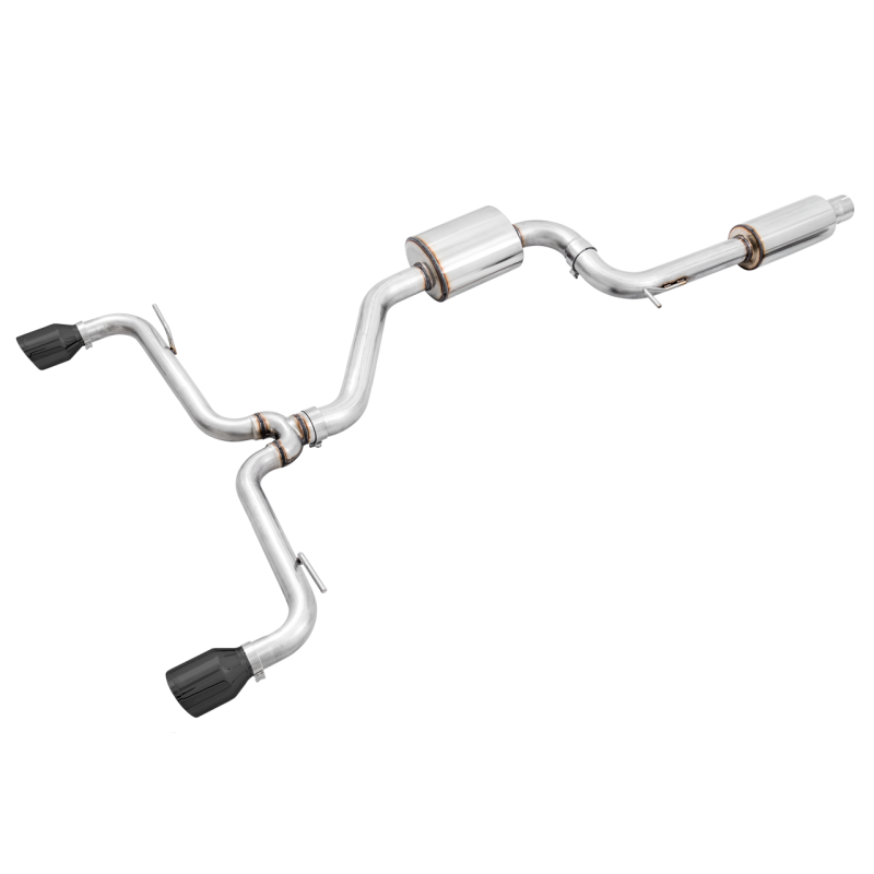 AWE Tuning Touring Edition Exhaust w/Diamond Black Tips 102mm - 2015-2019 Volkswagen MK7.5 GTI - STREETUNED
