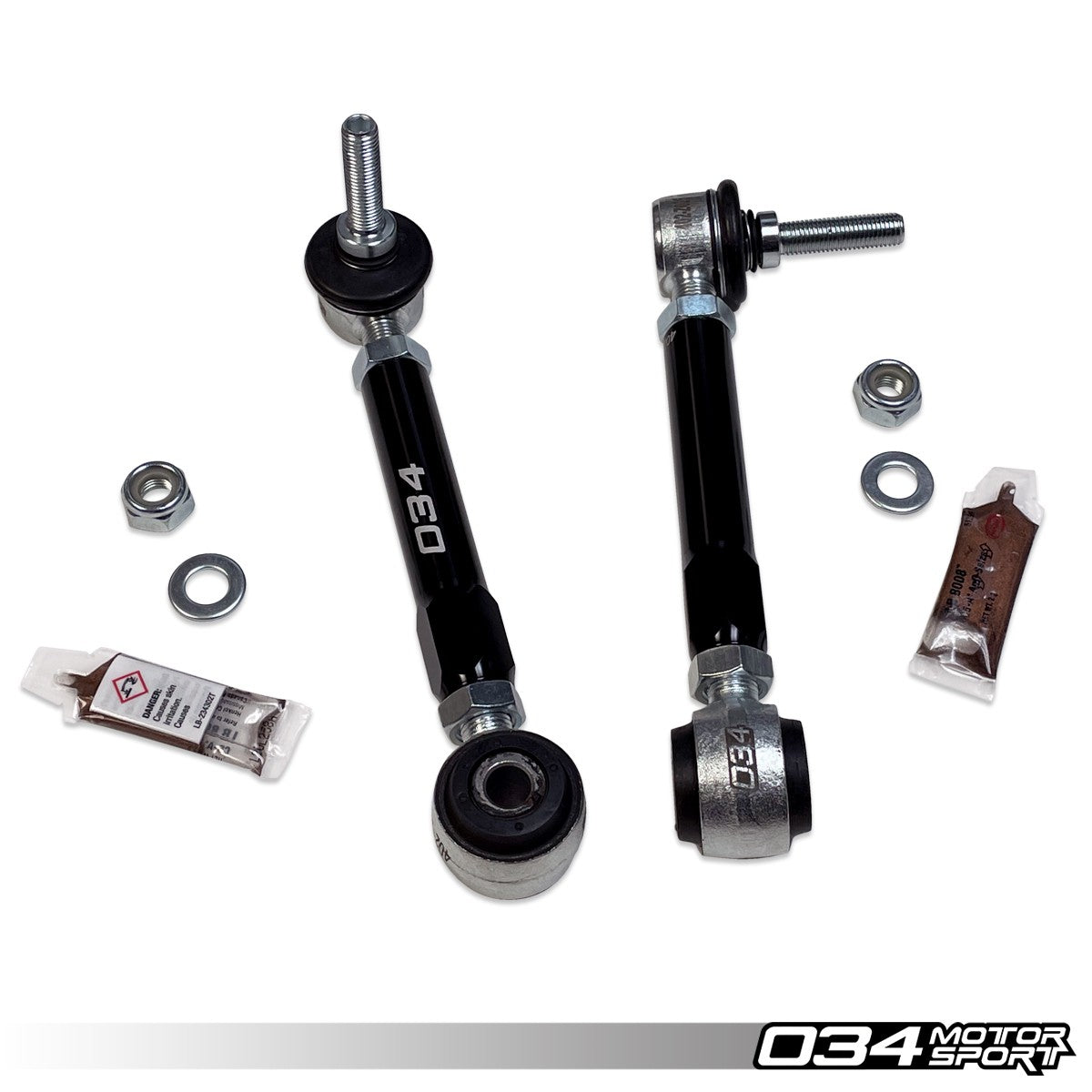 034 Motorsport Dynamic+ Billet Adjustable Front Sway Bar End Links - T1 Motorsports