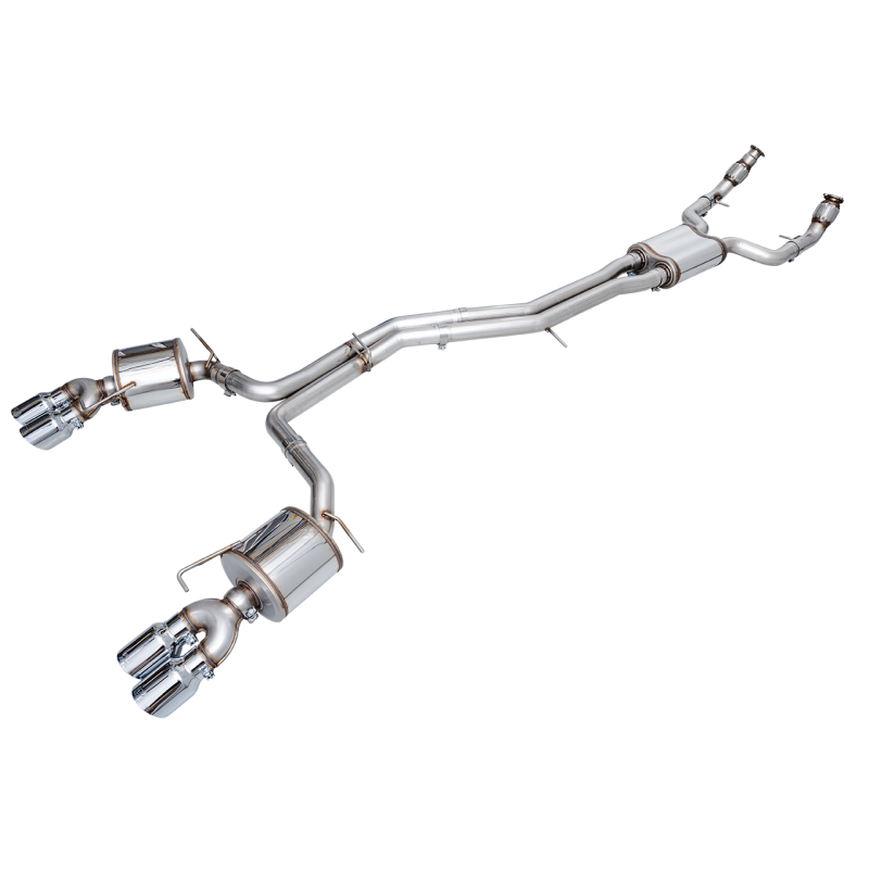 AWE Tuning 19-23 Audi C8 S6/S7 2.9T V6 AWD Touring Edition Exhaust - Chrome Silver Tips - STREETUNED