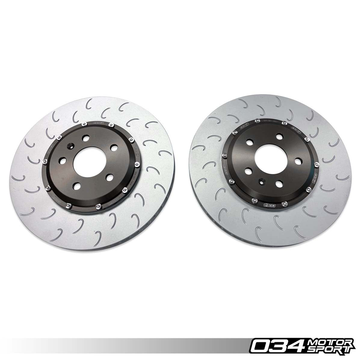 034 Motorsport 2-Piece Floating Front Brake Rotor Upgrade Kit for the Audi B8 & B8.5 S4/S5 - T1 Motorsports