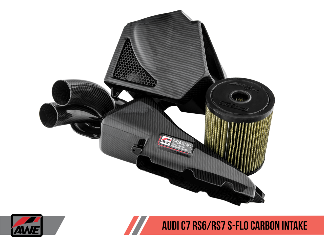 AWE Tuning S-FLO Carbon Intake V2 - 2014-2020 Audi C7 RS6 / RS7 4.0T - STREETUNED