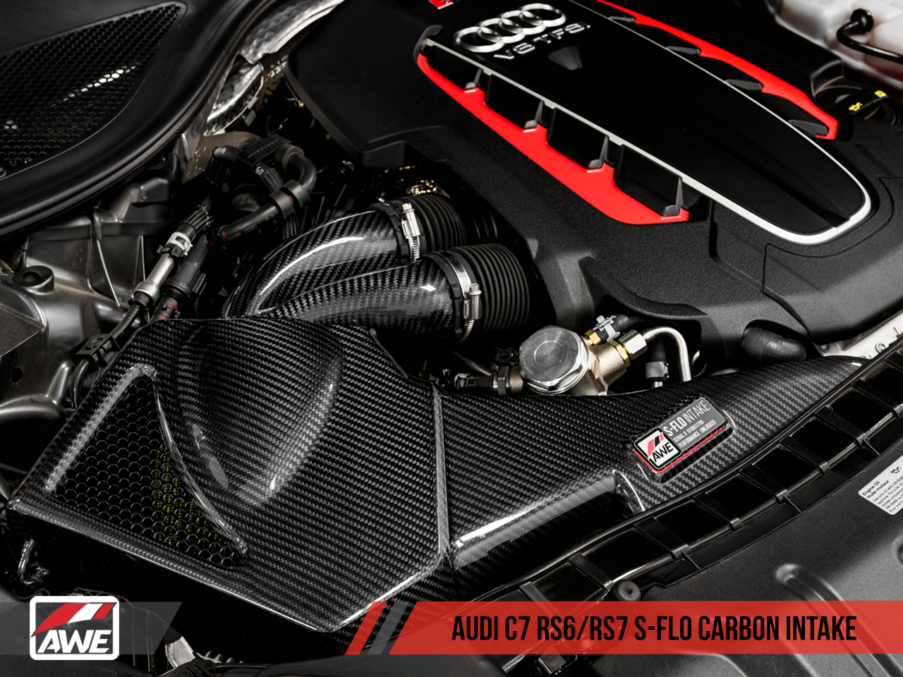 AWE Tuning S-FLO Carbon Intake V2 - 2014-2020 Audi C7 RS6 / RS7 4.0T - STREETUNED